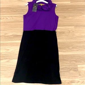 Black knee length dress